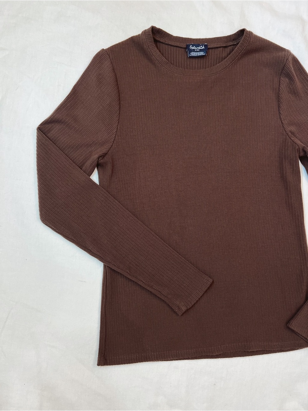 Splendid Ribbed Long Sleeve Crew Neck - Picture 6 of 6